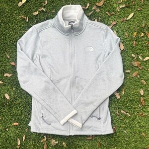 The North Face Soft Gray Full-Zip Jacket